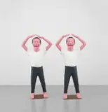 Yue Minjun, Two works: Contemporary Terracotta Warriors No.5