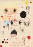 Javier Calleja, Who's Speaking?, 2018, watercolour and graphite on paper