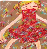 Untitled by Ayako Rokkaku, 2018, acrylic on cardboard, sold Dec 2020