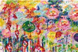 Untitled by Ayako Rokkaku, 2016, acrylic on canvas, sold Dec 2020