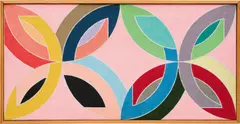 Frank Stella, Saskatoon by Richard Pettibone, 1978, acrylic and graphite on canvas, in artist's frame, sold Dec 2020
