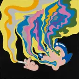 Dongi Lee, Smoking (black), 2006, acrylic on canvas