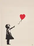 Girl with Balloon by Banksy, 2004, screenprint in colours on wove paper, sold Dec 2020