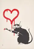 Love Rat by Banksy, 2004, screenprint in colours on wove paper, sold Dec 2020