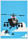 Happy Chopper by Banksy, 2003, screenprint in colours on wove paper, sold Dec 2020