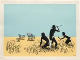 Trolleys (colour) by Banksy, 2007, screenprint in colours on wove paper, sold Dec 2020