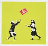 No Ball Games (Green) by Banksy, 2009, screenprint in colours on wove paper, sold Dec 2020