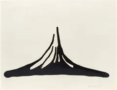 Richard Lin Show Yu, Flow-2, 1959, oil on paper