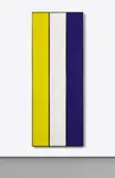 Tadaaki Kuwayama, Untitled, 1968, acrylic on canvas with chrome strip