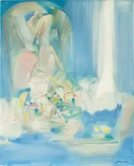 Chu Teh-chun, Serin, 1990, oil on canvas