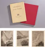 Sanyu, Les Poèmes de T'ao Tsien, 1930, a set of three etchings in an editioned book