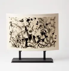 Stèle No.4 (Stone No.4) by Zao Wou-ki, 2007, colour glazed ceramic sculpture, sold Dec 2020