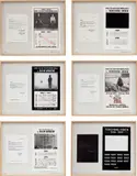 Tehching Hsieh, Tehching Hsieh 1978 - 1999, 1978-1999, posters and statements mounted on boards, in 6 parts