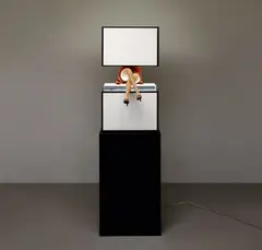Ikki Miyake, No. 19 Suashi Kotoba ''Perfume'', for Chanel, 2007, wood sculpture, acrylic, cardboard and light box