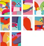 Kaws, Ten works: NO REPLY, 2015, screenprint