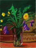 Dandelions by David Hockney, 2011, iPad drawing printed on paper, sold Dec 2020