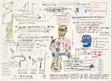 Undiscovered Genius by Jean-Michel Basquiat, 2019, screenprint in colours, on Somerset Satin paper, the full sheet, sold Dec 2020