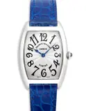 Franck Muller, A lady's fine white gold tonneau-shaped wristwatch, Circa 2000's