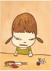 Yoshitomo Nara, Broken Treasures, 2012, woodcut print