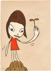 Yoshitomo Nara, My Little Treasure, 2010, woodcut print
