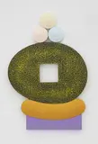 Josh Sperling, Waiting Round, 2017, acrylic on canvas and plywood