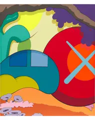 YOU SHOULD KNOW I KNOW by Kaws, 2015, screenprint, offered Oct 2020