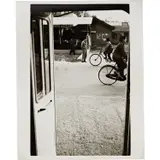 Street Scene (People with Bicycles) by Andy Warhol, 1982, gelatin silver print, sold Oct 2020