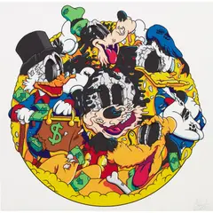 Matt Gondek, MOUSE AND FRIENDS, 2018, offset lithograph in colours on Somerset Velvet Fine Art Paper