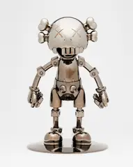 Kaws x Hajime Sorayama, NO FUTURE COMPANION (Black Chrome), 2008, black chrome coated metal