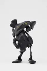 Kaws X Robert Lazzarini, COMPANION (LAZZARINI VERSION) (Black), 2010, painted cast vinyl