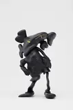 Kaws X Robert Lazzarini, COMPANION (LAZZARINI VERSION) (Black), 2010, painted cast vinyl