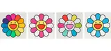 Four Works: (i) Smile On, Rainbow Flower!!; (ii) Pinky Chan; (iii) Smiley Days with Ms. Flower to You!; (iv) Sea Breeze Chan by Takashi Murakami, 2020, screenprints in colours on smooth wove paper, sold Oct 2020