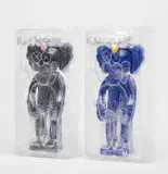 Kaws, Two Works: BFF (i) (Blue); (ii) (Black), 2017, painted cast vinyl