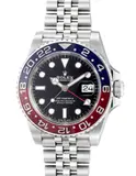 Rolex, A fine and attractive stainless steel dual time automatic wristwatch with center seconds, date, ceramic bezel, bracelet, guarantee and presentation box