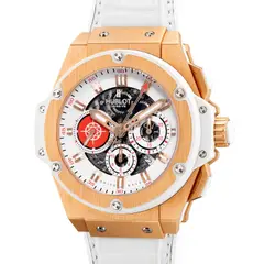 Hublot, A fine and attractive limited edition pink gold and white composite resin chronograph wristwatch with date, numbered 002 of a limited edition of 100 pieces made to commemorate the 50th anniversary of Porto Cervo Marina, Circa 2012