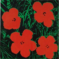 Flowers by Andy Warhol, 1964, silkscreen ink on linen, sold May 2019