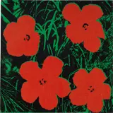 Flowers by Andy Warhol, 1964, silkscreen ink on linen, sold May 2019