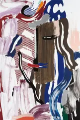 Roy Lichtenstein, Head, 1986, oil and Magna on canvas