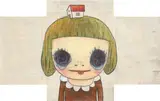 Childhood Days by Yoshitomo Nara, 2011, acrylic and colour pencil on cardboard, sold May 2019