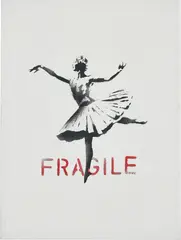Banksy, Ballerina CP/03, 2013, spray paint on canvas