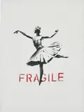 Banksy, Ballerina CP/03, 2013, spray paint on canvas