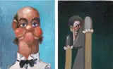 Two Works: (i) Jean Louis with one Ear; (ii) Jean Louis’ Wife's Sister by George Condo, 2005, oil on canvas, offered May 2019