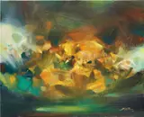 Éclat passager by Chu Teh-chun, 2007, oil on canvas, sold May 2019