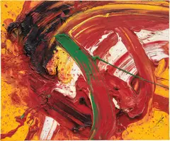 Kazuo Shiraga, Exhilarating, 1989, oil on canvas