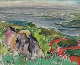 Liu Kang, West Lake, 1933, oil on canvas