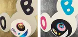 Two works: (i) And Then Gold; (ii) And Then White & Black by Takashi Murakami, 2005, (i) silkscreen with gold leaf (ii) silkscreen with patina leaf, sold May 2019
