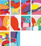 Kaws, Ten Works: NO REPLY, 2015, screenprint