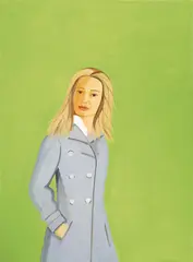 Leigh by Alex Katz, 2005, oil on canvas, sold Nov 2019