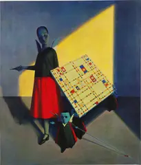 Liu Ye, She Isn't Afraid of Mondrian, 1995, acrylic and oil on canvas