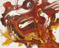 Kazuo Shiraga, Zuisouhen, 1986, oil on canvas